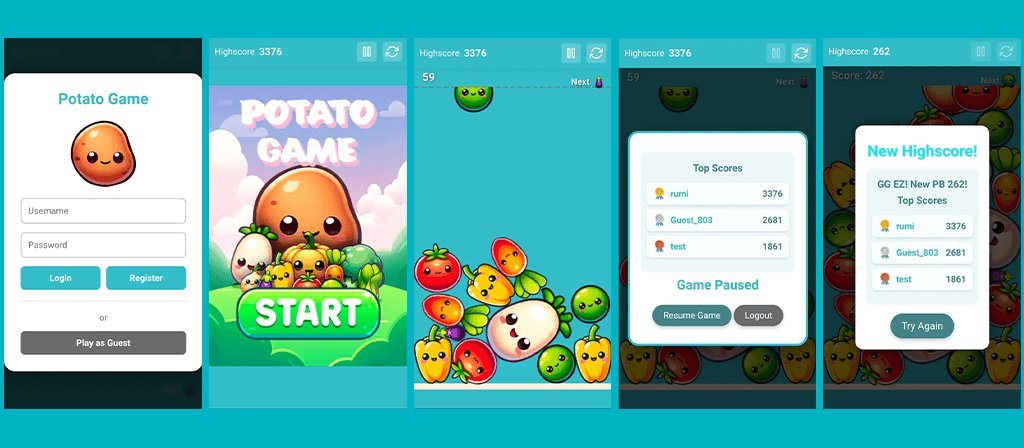 Screenshot of Potato Game